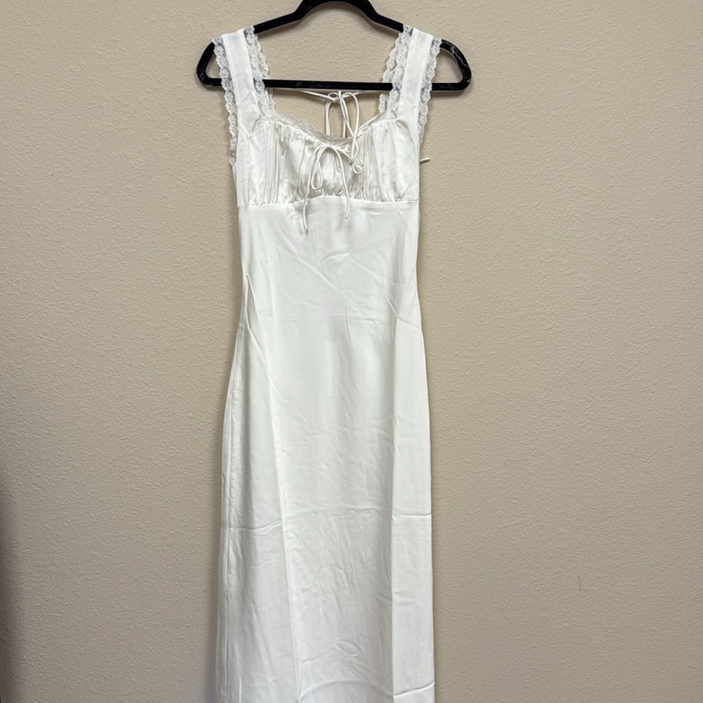 STOLEN HEARTS SATIN MAXI DRESS PEARL, MULTIPLE AVAILABLE